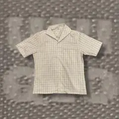 [超短丈] OLD UNIQLO 半袖開襟チェックシャツ city boy S