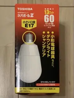 TOSHIBA ネオボールZ E17 13W LED電球　６個セット