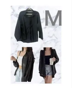 【大人気】 シースルー　ブラウス　黒　シャツ　❤︎最終値下げ＾＾