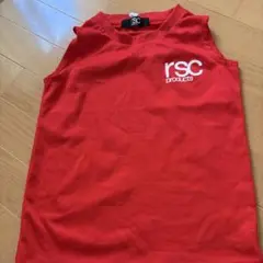 rsc products 赤 ノースリーブタンクトップ