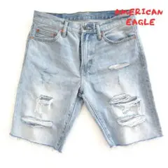 【AMERICAN EAGLE】 アメリカンイーグル　ショート　デニム　0136