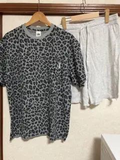 新品 Fruit of the Loom ヒョウ柄ルームウェア M 3点セット