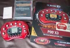 LINE 6 POD X3 レッド & FBV ペダル　音出し確認 LINE 6 POD X3 レッド & FBV ペダル 音出し確認 - メルカリ