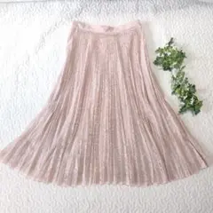 極美品✨Blumarine　オールレースプリーツスカート　ピンク　42