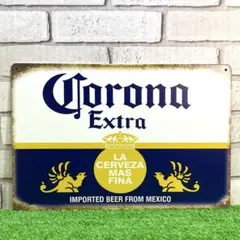 138番】コロナ ビール 酒 レトロ アメリカン雑貨 ガレージ バー ブリキ看板