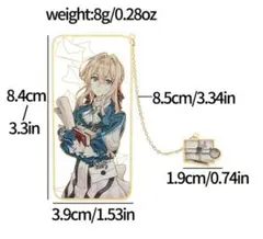 1日限定SALE ヴァイオレット・エヴァーガーデン ステンレス製しおり