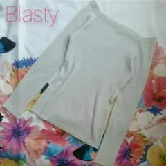 Blasty♡シルバーラメニット 薄手 スクエアネック