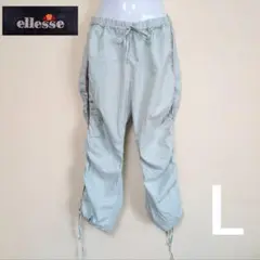 ellesse エレッセ L クロップドパンツ　トレーニングパンツ　レディース