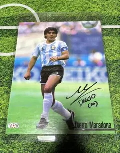 アルゼンチン代表　ディエゴ・マラドーナ　直筆サイン入りポスター
