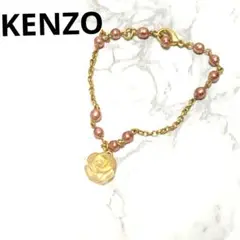 美品　KENZO　ケンゾー　ゴールド　ブレスレット　ローズ　薔薇