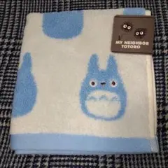 訳あり　トトロ ハンドタオル大　 水色