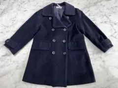 サエグサ紺ウールコート120cm