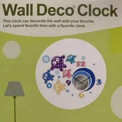 非売品　新品未使用　Wall Deco Clock クジラッキー　ステッカー時計