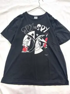 SPY VS SPY Tシャツ ゲーム　古着　黒　ブラック　XXL