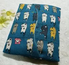 ハンドメイド ポケットティッシュケース　猫シリーズ