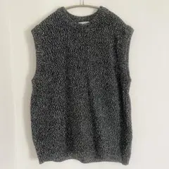 ZARA オーバーサイズ ツイストヤーンニットベスト　M プルオーバー