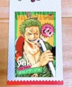 『ONE PIECE』ロロノア・ゾロ ジャンプショップ ミニブロマイド 特典