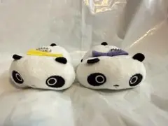 たれパンダ　リボンマスコットキーチェーン〔2種類セット〕未使用