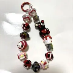 スイーツクマビーズストラップ