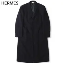 【美品】HERMES カシミヤ ステンカラーコート キャメル XLイタリア製 HERMES】定価70万超！定番にして最強のチェスターコートを買って