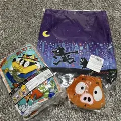 かいけつゾロリ トートバッグ ブック型クッション パスケース 3点セット