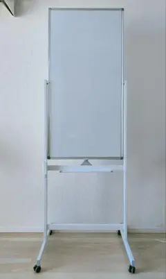 【美品】SKK ホワイトボード 両面1200×600 回転式 キャスター付き