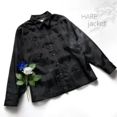 美品 HARE ナイロンジャケット ブルゾン ドルマンスリーブ ブラック 黒