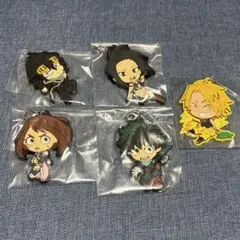 僕のヒーローアカデミア　ヒロアカ　ラバーチャーム ラバーストラップ　5点セット