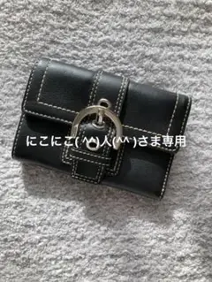 【お値下げしました】COACH コーチ レザー折り財布 バックル
