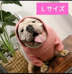 T15 犬服 Lドッグウェア ユニコーンパーカー ピンク フード かわいい
