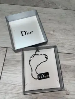 Dior ブラック チェーン ブレスレット