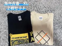 US古着　2枚セット　GILDAN プリント Tシャツ　①
