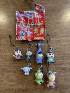 ⭐︎非売品未使用⭐︎すき家『恐竜クレヨンしんちゃん』つながるマスコット全⑥種コンプ