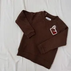 MONSIEUR MINI ブラウン トレーナー