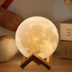 月ライト Φ15cm 3D Printing LED Moon Lamp