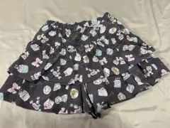 anyFAM エニィファムカップケーキ×クマ柄 130cm ハーフパンツ
