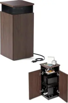 サンワダイレクト ルーター収納ボックス200-CB032DBRM ダークブラウン