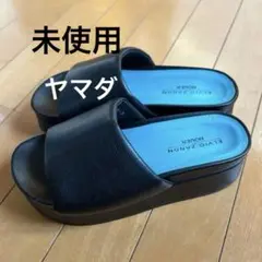 お盆SALE ! ヤマダ　エルビオザノン　サンダル　厚底　ブラック　黒　ブルー