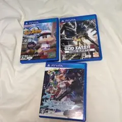 PS vita 3本セット　レトロゲーム　マニア　動作確認済　SAO パワプロ