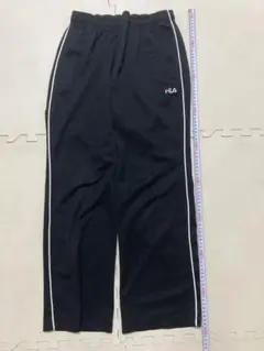 【美品】 FILA スウェット　ジャージ　パンツ　M 黒　ブラック