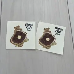 pique Cafe OPEN記念 ステッカー 2枚セット