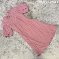 FREAK'S STORE ゆったり着られる コットン シャツ ワンピース