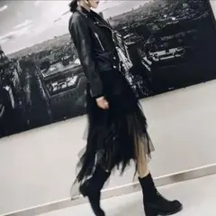 チュールスカートブラック M 仮装 コスプレ 細見え ワイルド コスチューム