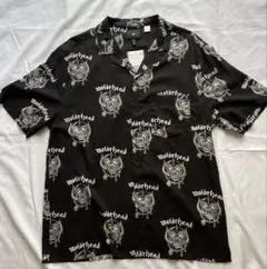 【未使用】Motörhead × H&M コラボ 開襟シャツ Lサイズ ブラック