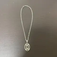 Cartier ロゴネックレス チェーン ヴィンテージ シルバー