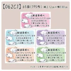 【062C1】ケアシール