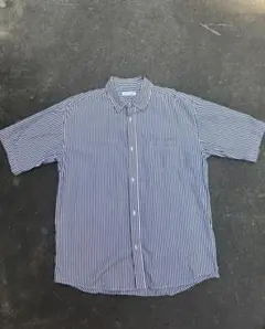 FREAK’S STORE 半袖シャツ　ストライプ　古着　黒白　L ほぼ新品