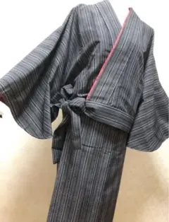 帯なし簡単着付けの二部式袷着物 二部式着物