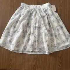 花柄キュロット　裏地あり