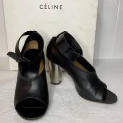 celine bambam メタルヒール サンダル 黒